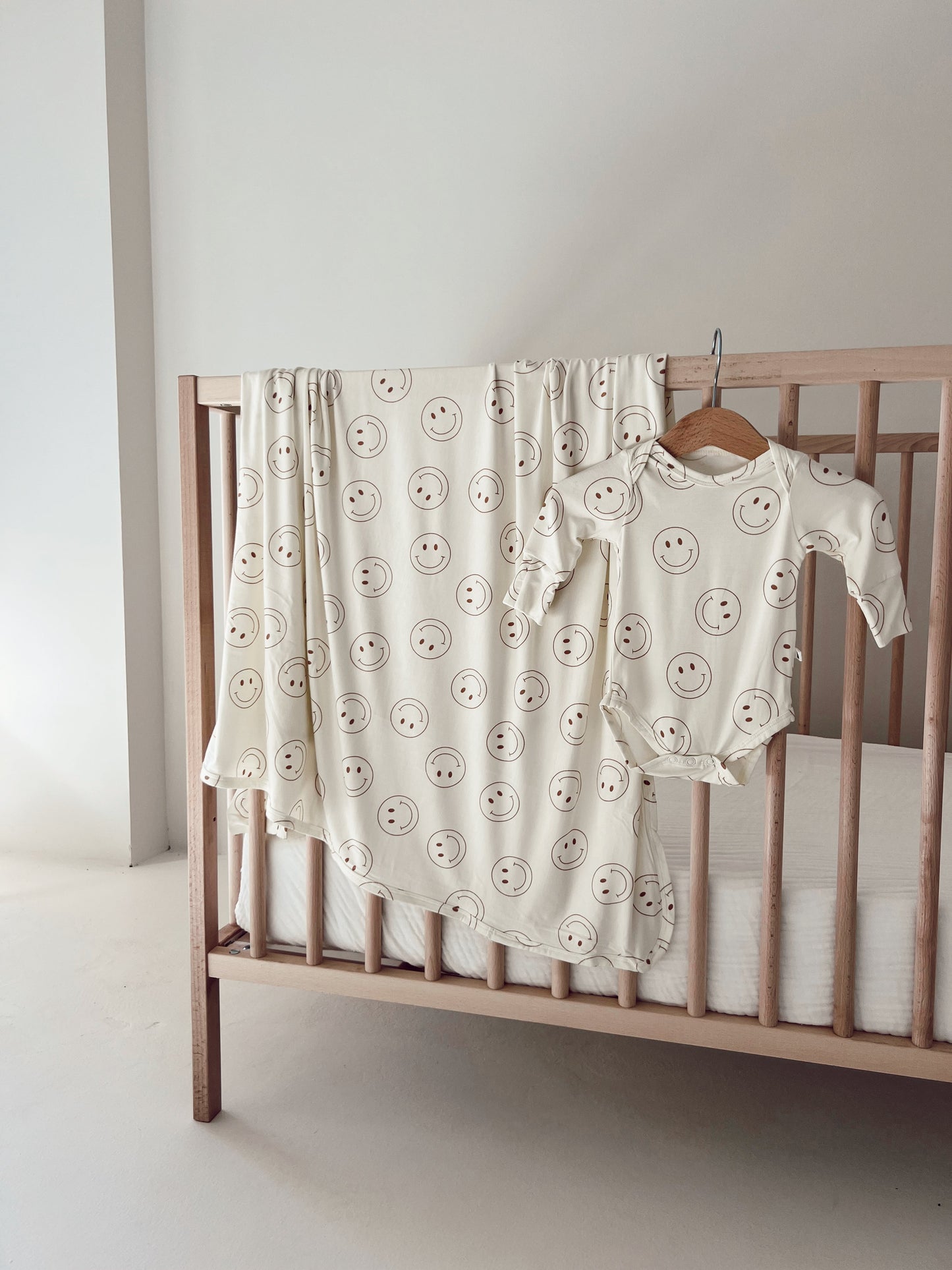 Forever French Bamboo Swaddle - Just Smile