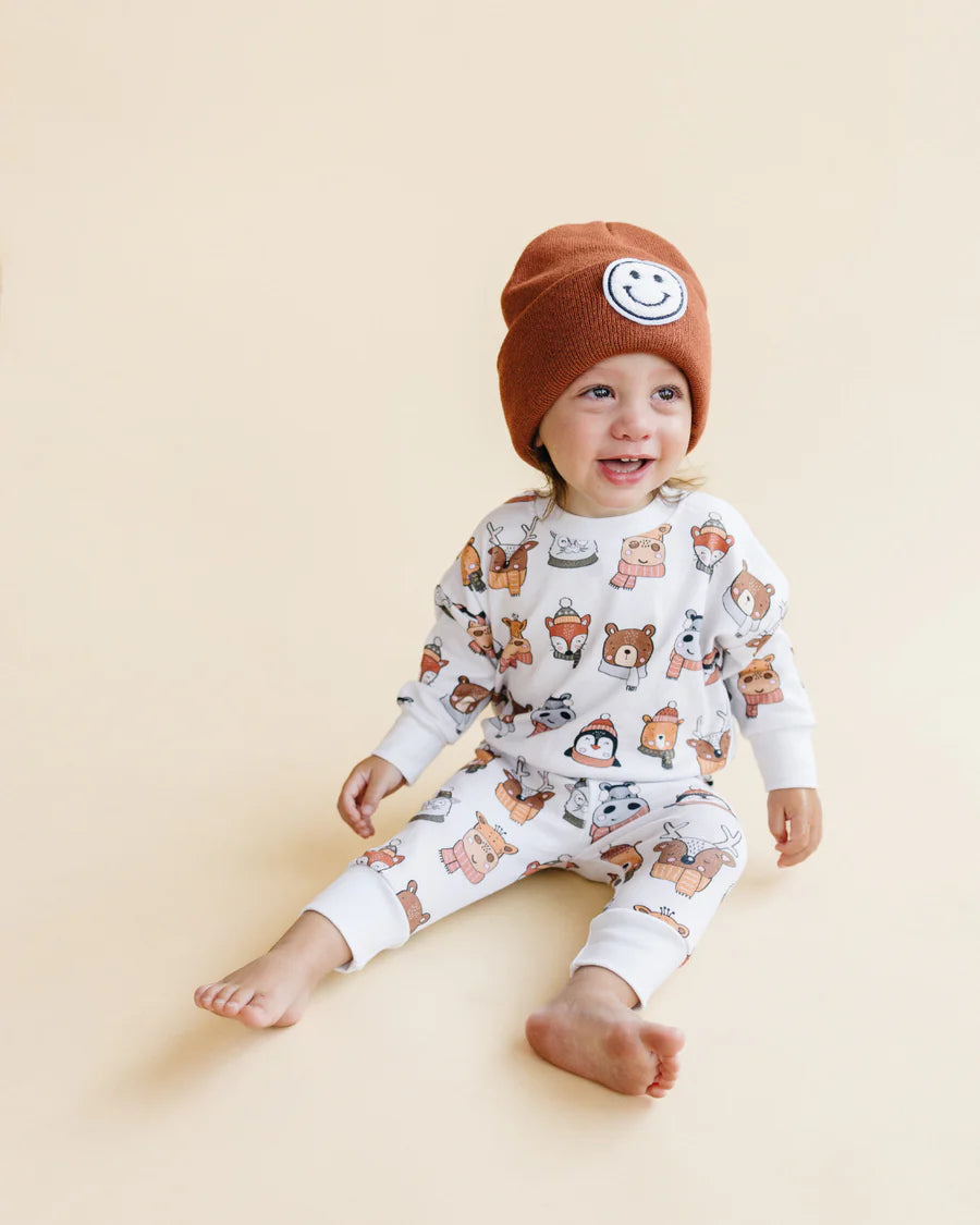 LPK Smiley Beanie - Rust