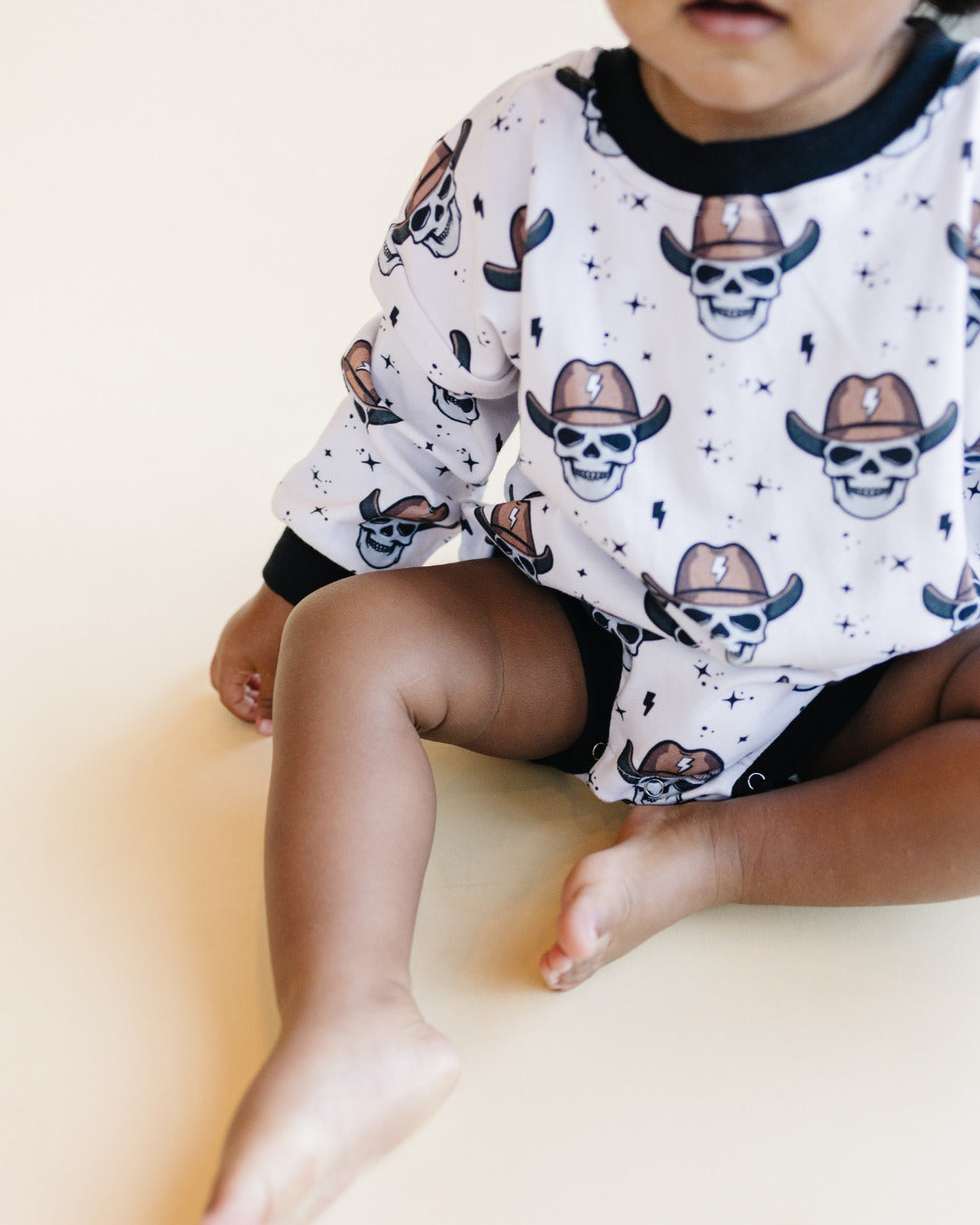 LPK Bubble Romper - Bolt Cowboy - Atara & Co