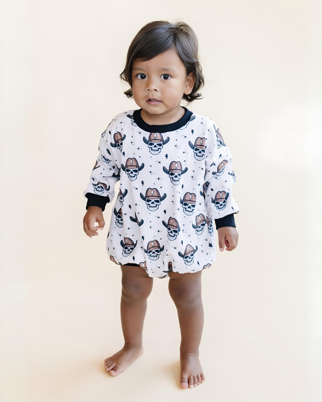 LPK Bubble Romper - Bolt Cowboy - Atara & Co