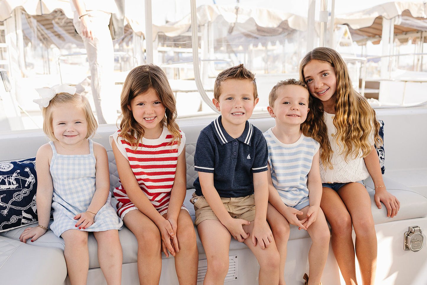 Mebie Baby Collared Sailboat Knit Shirt