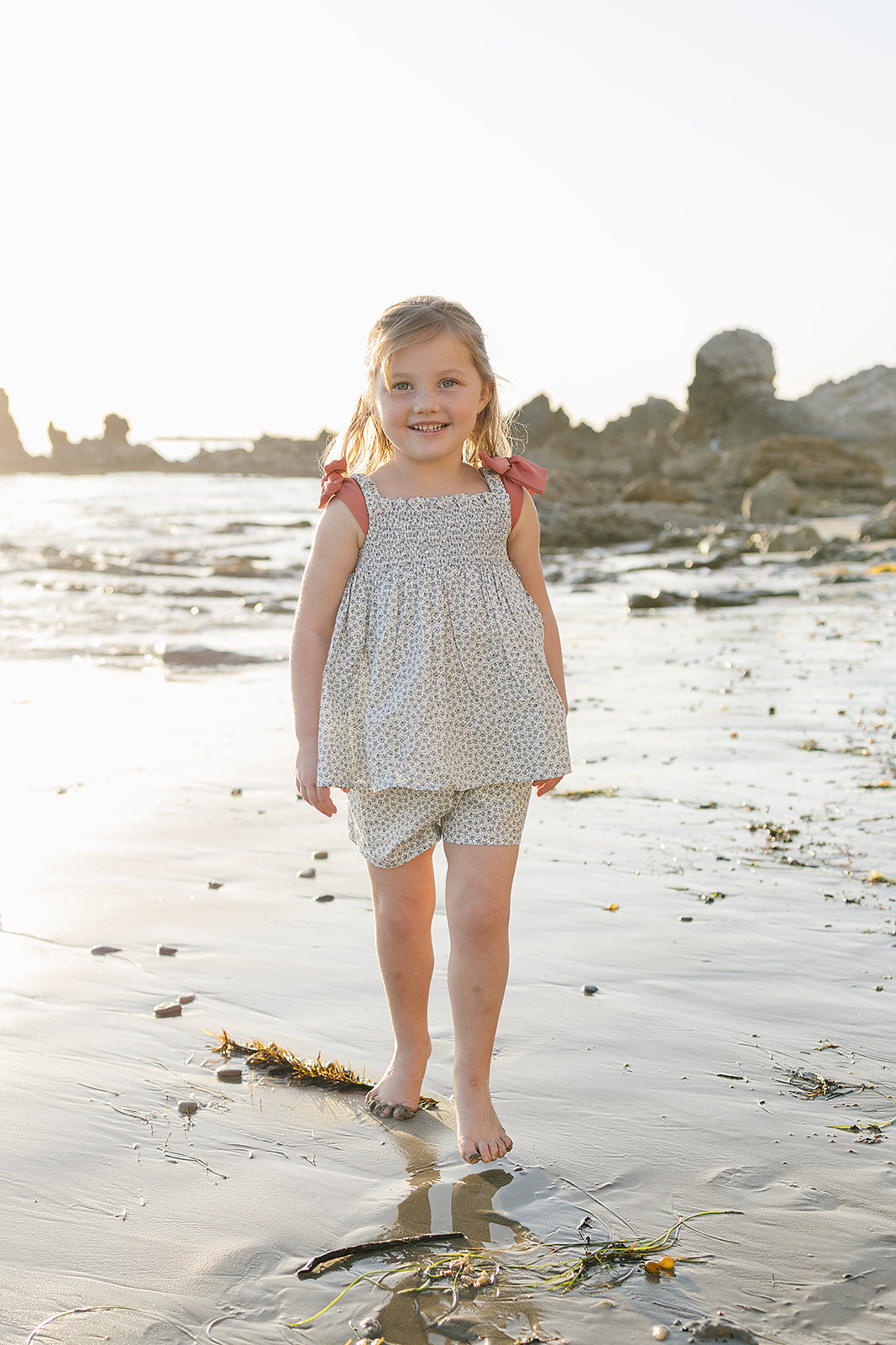 Mebie Baby Blossom Tank Short Set