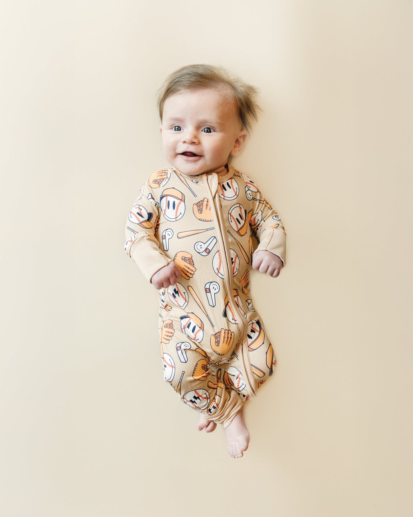 LPK Bamboo Zip Romper - Cool Catch