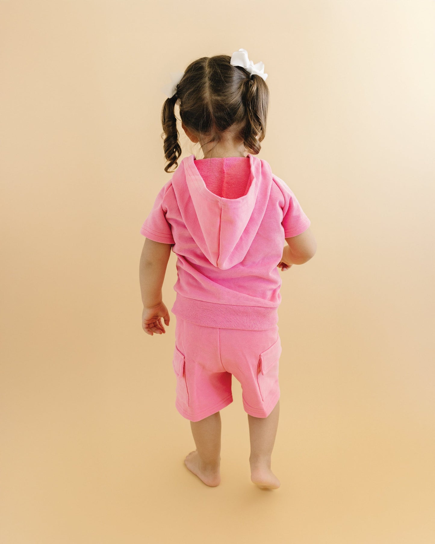 LPK Terry Cargo Shorts Set - Pink