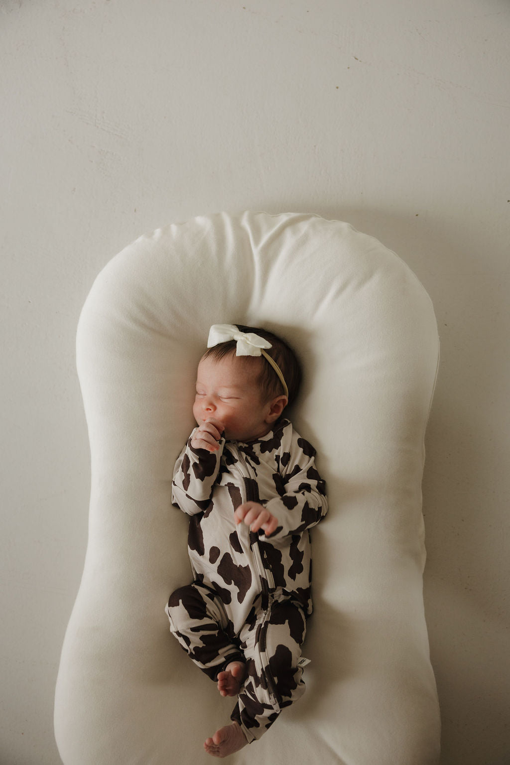 Forever French Bamboo Zip Pajamas - Moo!