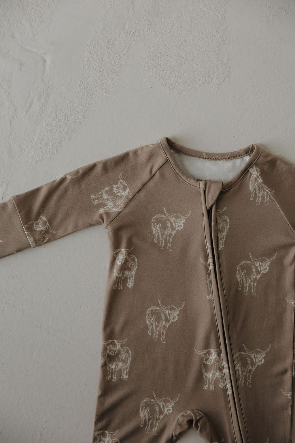 Forever French Bamboo Zip Pajamas - Highland