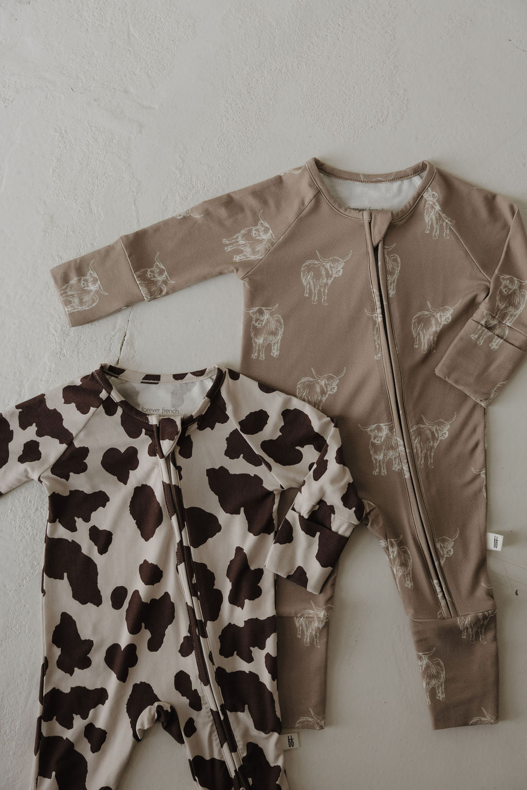 Forever French Bamboo Zip Pajamas - Highland