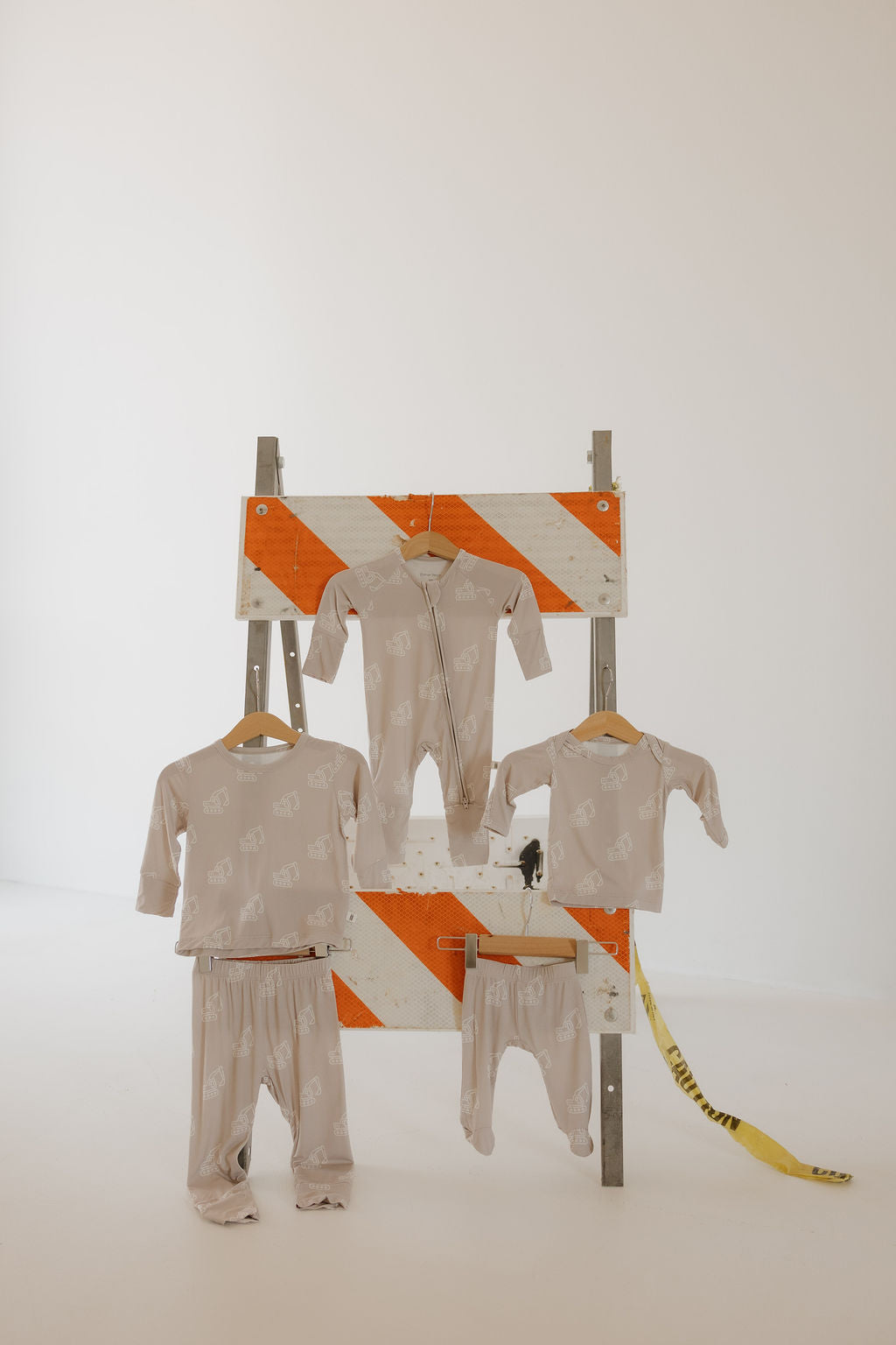 Forever French Bamboo Zip Pajamas - Excavator