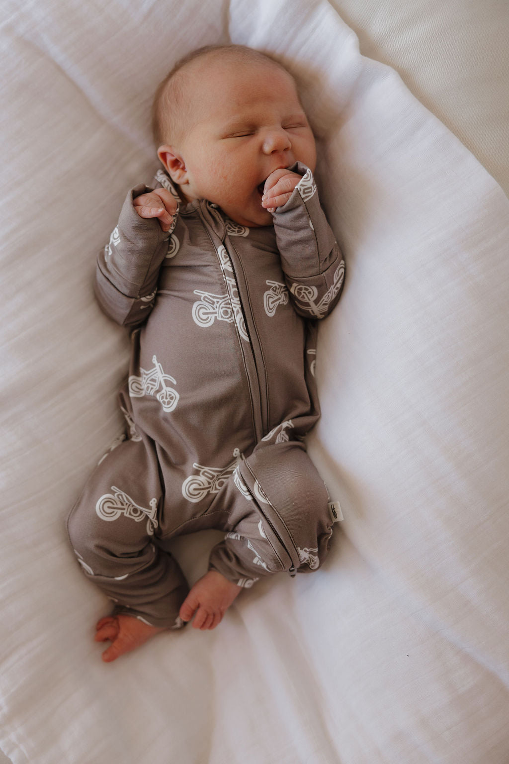 Forever French Bamboo Zip Pajamas - Dirt Bike