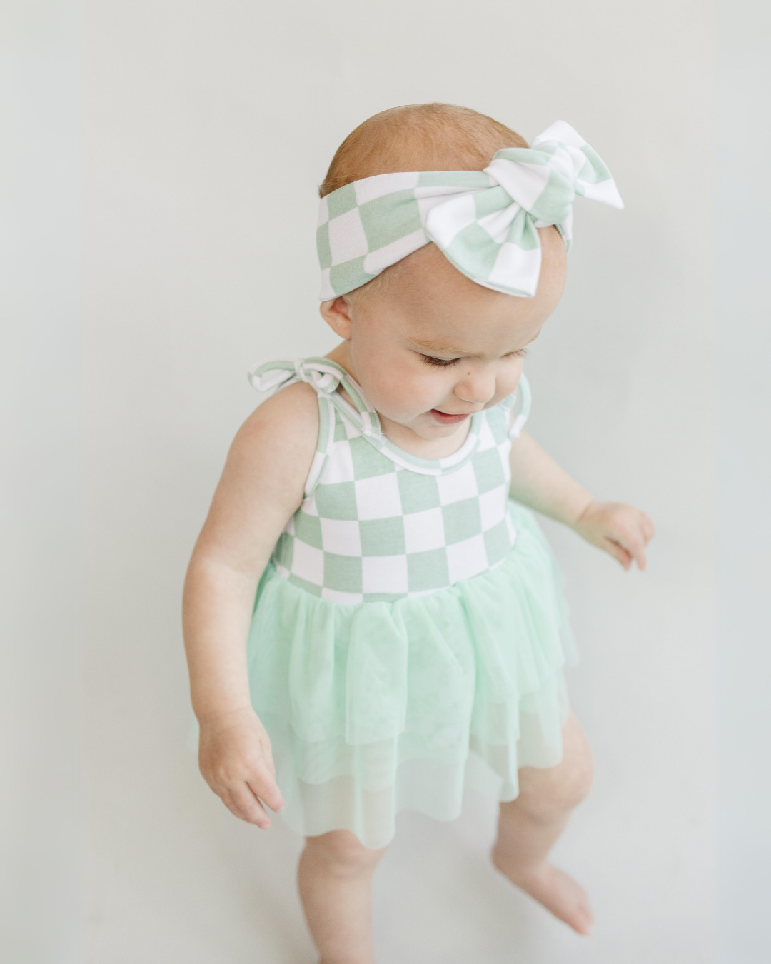 LPK Checkered Headband - Mint