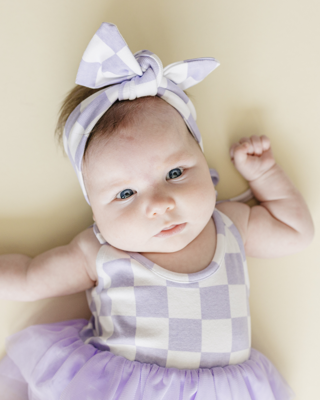 LPK Tutu Romper - Checkered Lavender