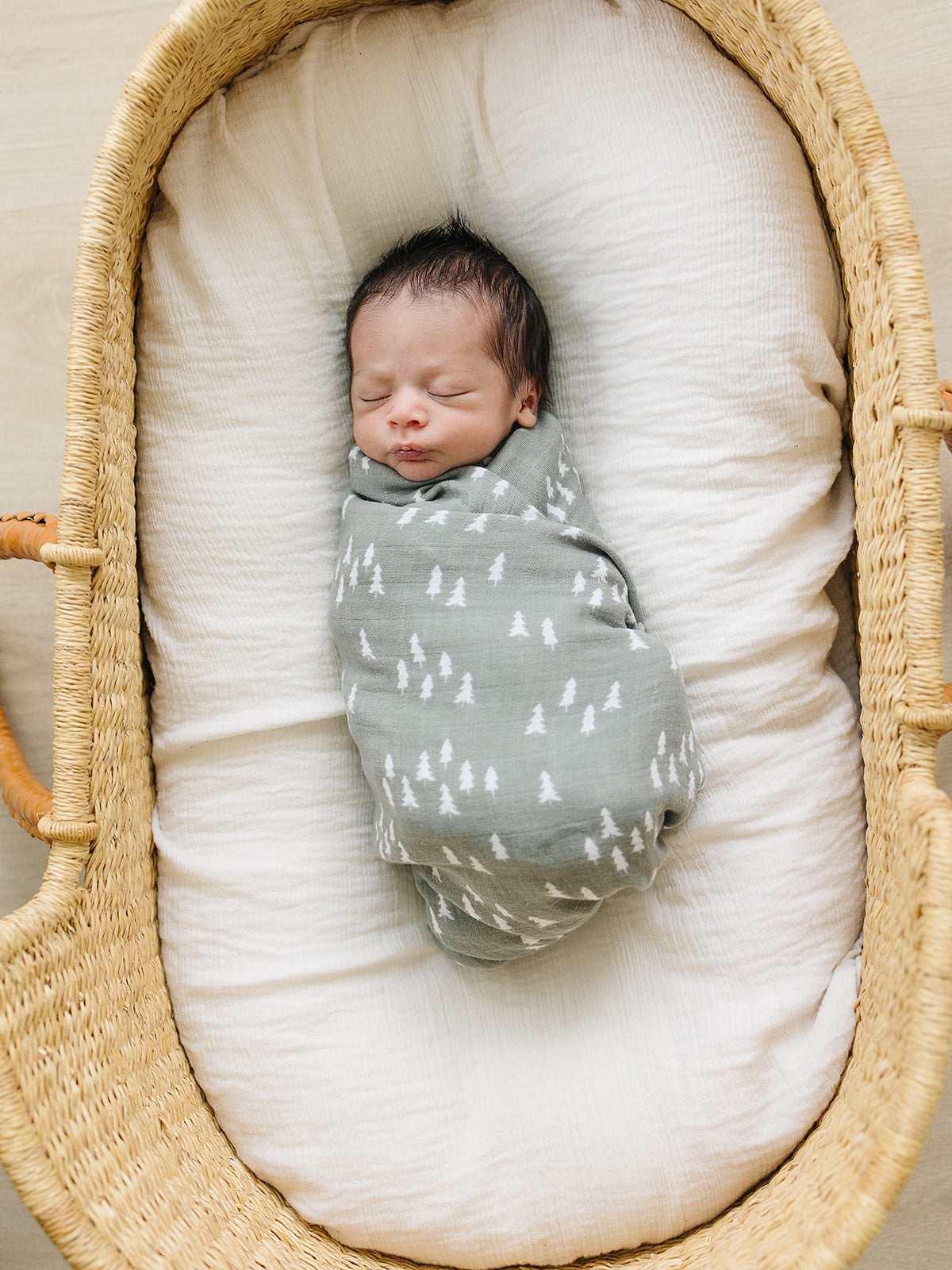 Mebie Baby Muslin Swaddle - Pines