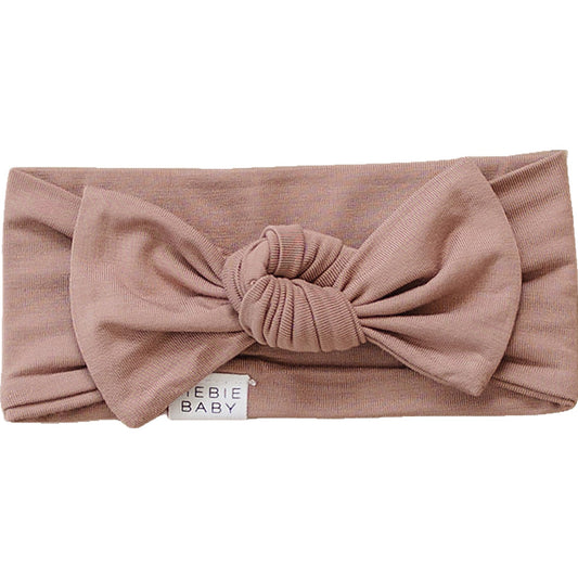 Mebie Baby Bamboo Head Wrap - Dusty Rose