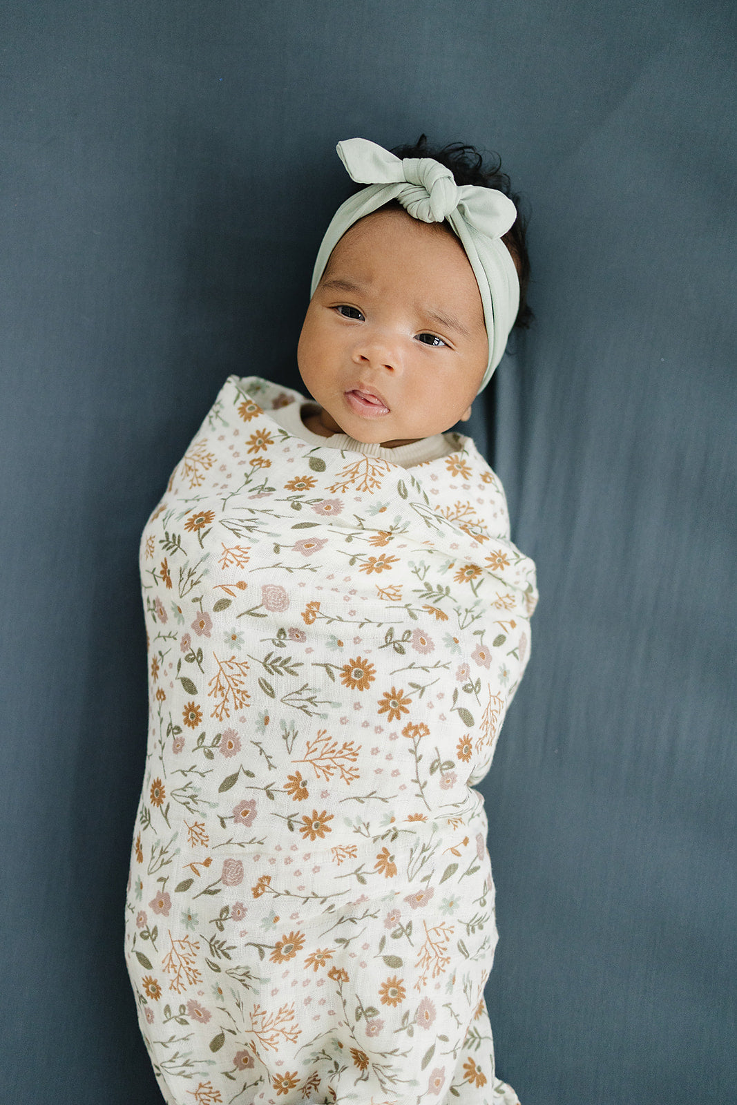 Mebie Baby Muslin Swaddle - Meadow Floral