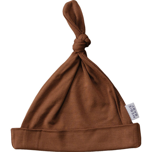 Mebie Baby Bamboo Newborn Knot Hat - Rust