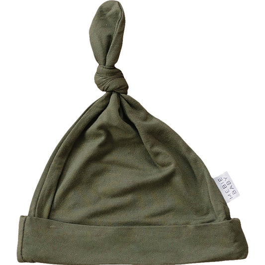 Mebie Baby Bamboo Newborn Knot Hat  - Olive