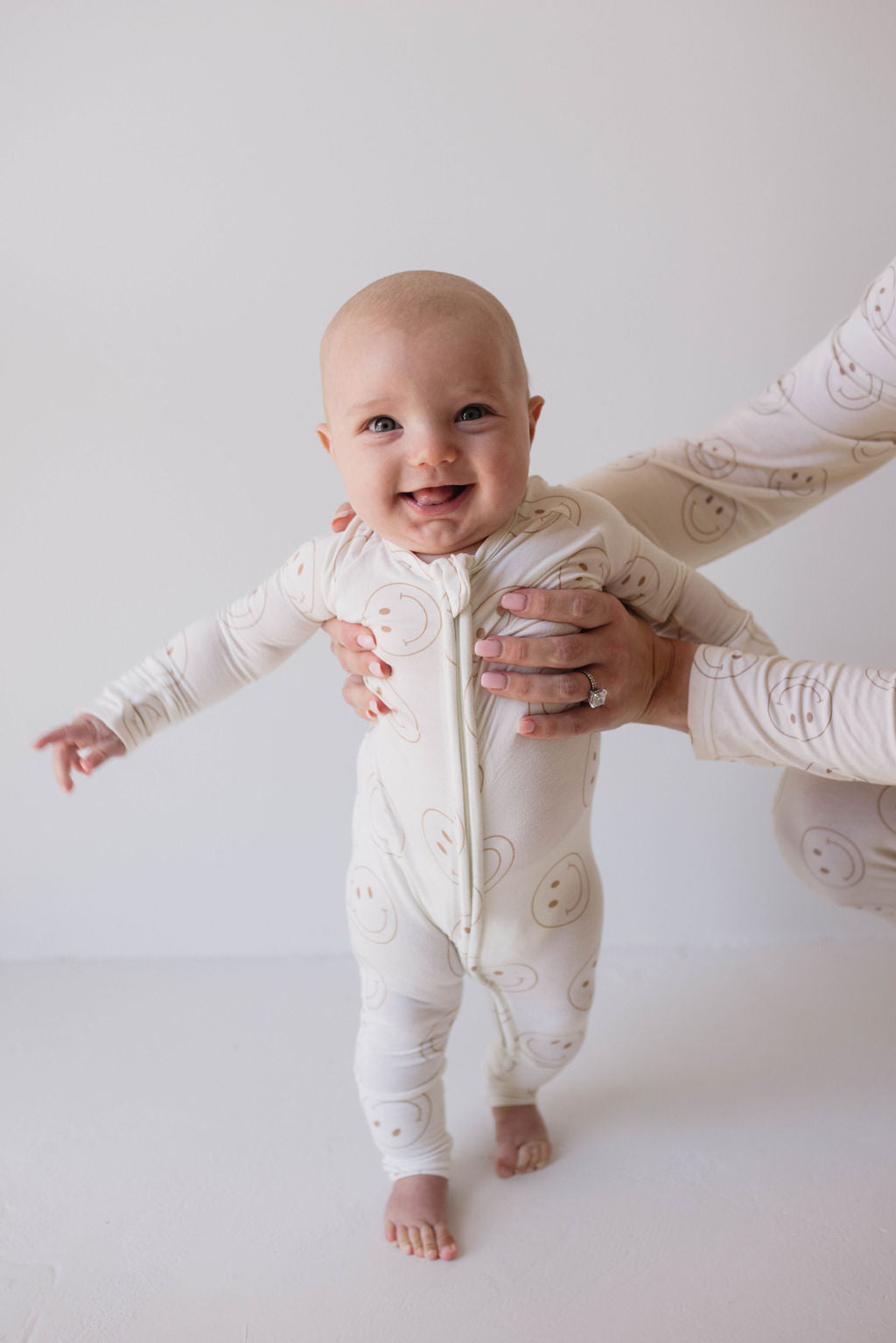 Forever French Bamboo Zip Pajamas - Just Smile