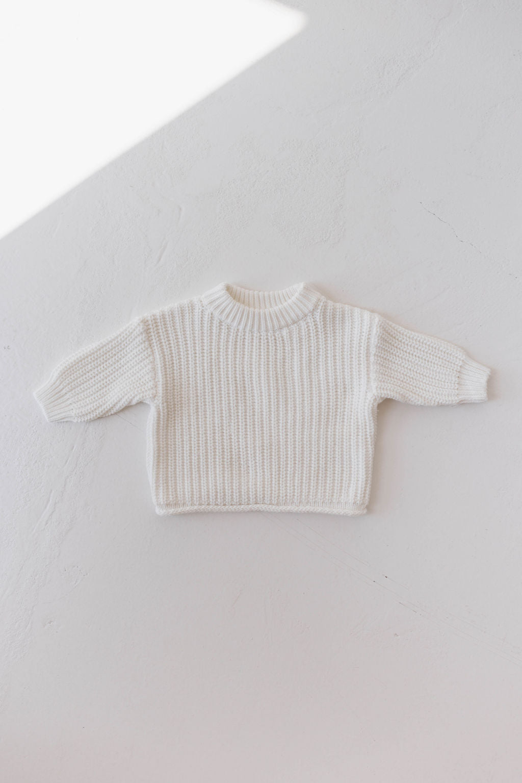 Forever French Knit Sweater - Cloud