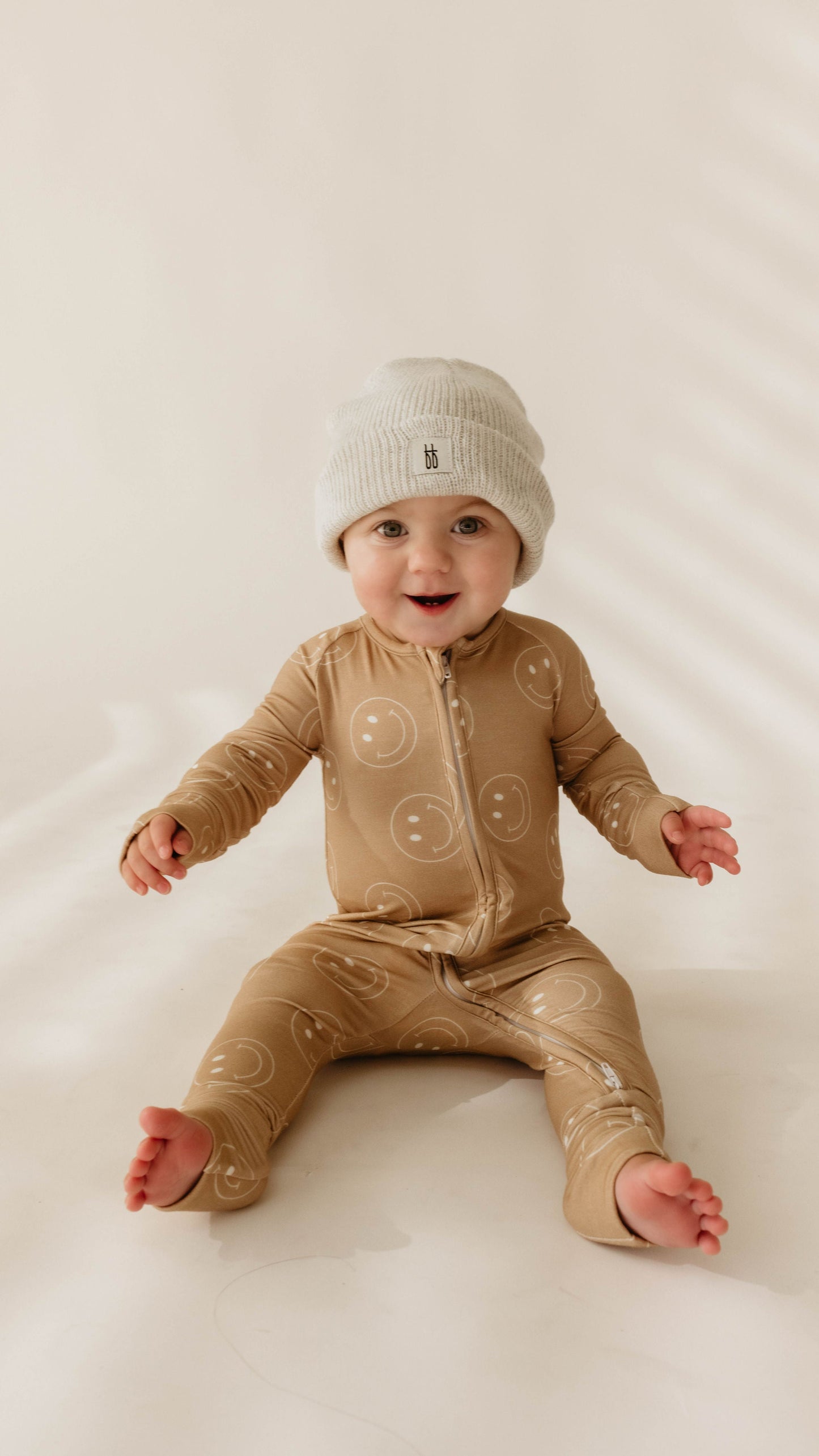 Forever French Bamboo Romper - Just Smile Tan