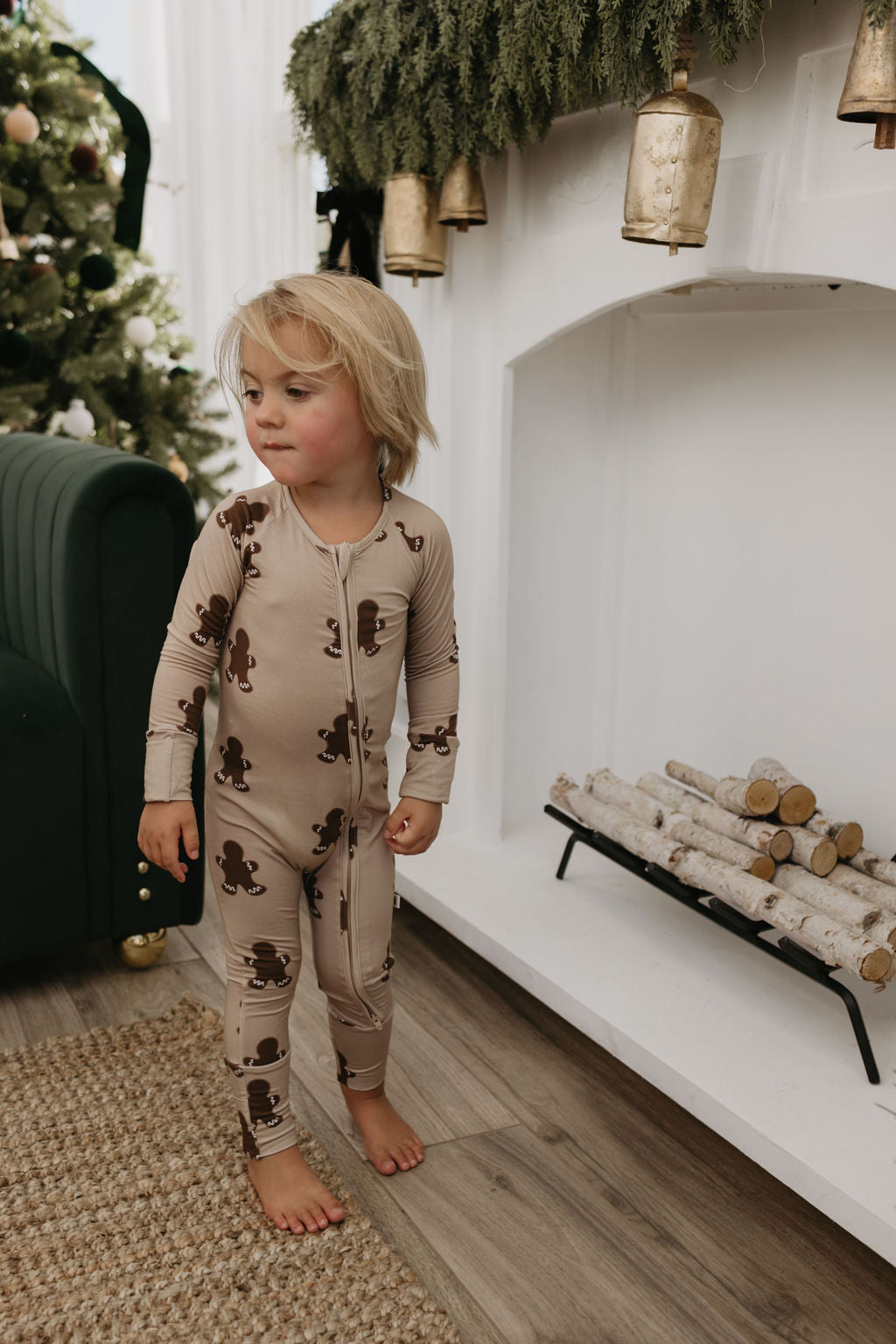 Forever French Bamboo Romper - Gingerbread