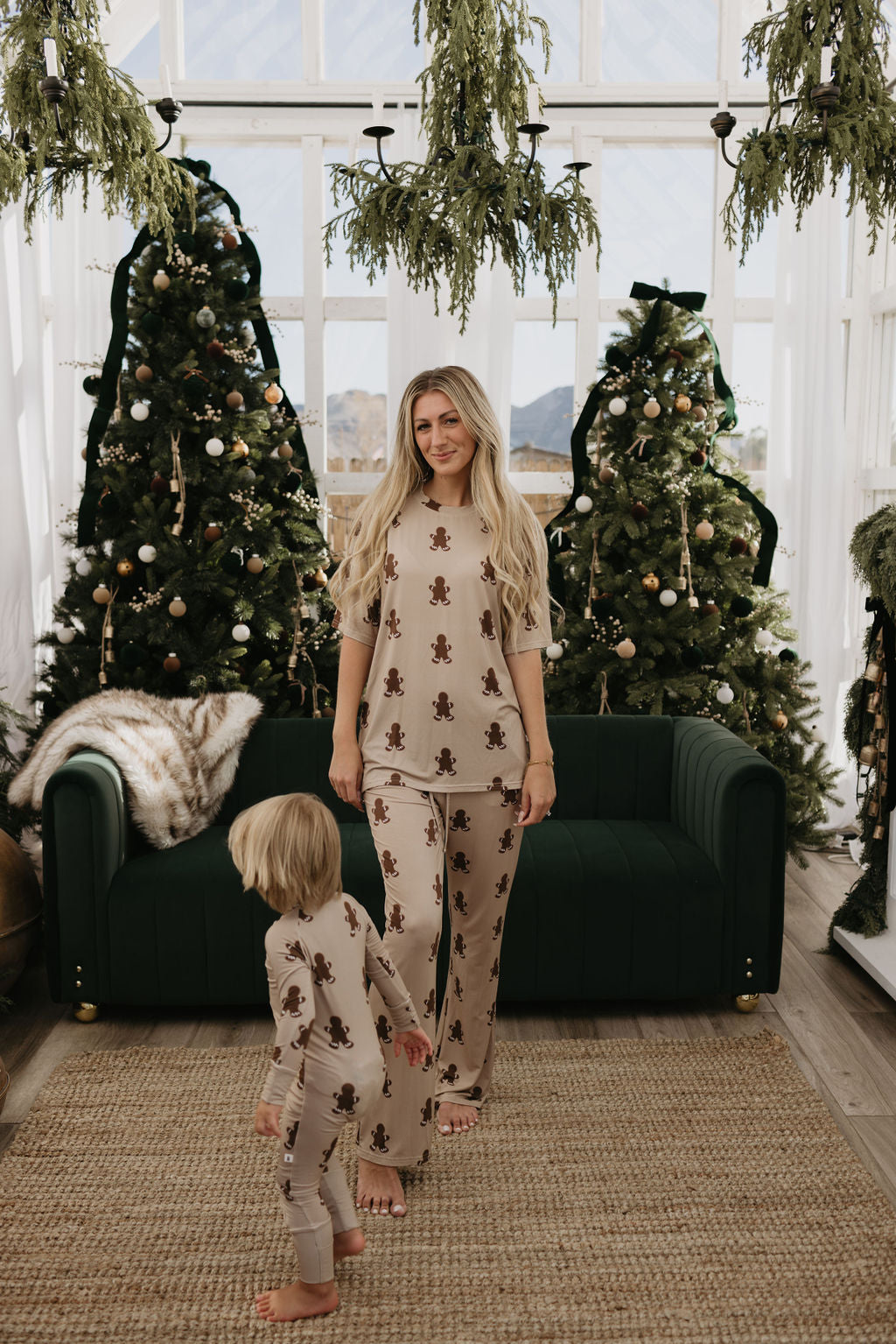 Forever French Bamboo Romper - Gingerbread