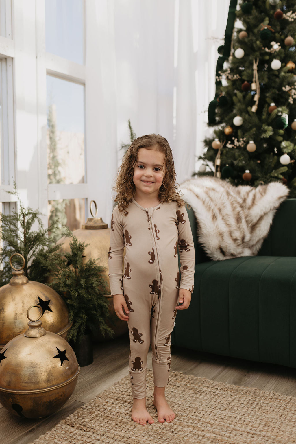 Forever French Bamboo Romper - Gingerbread