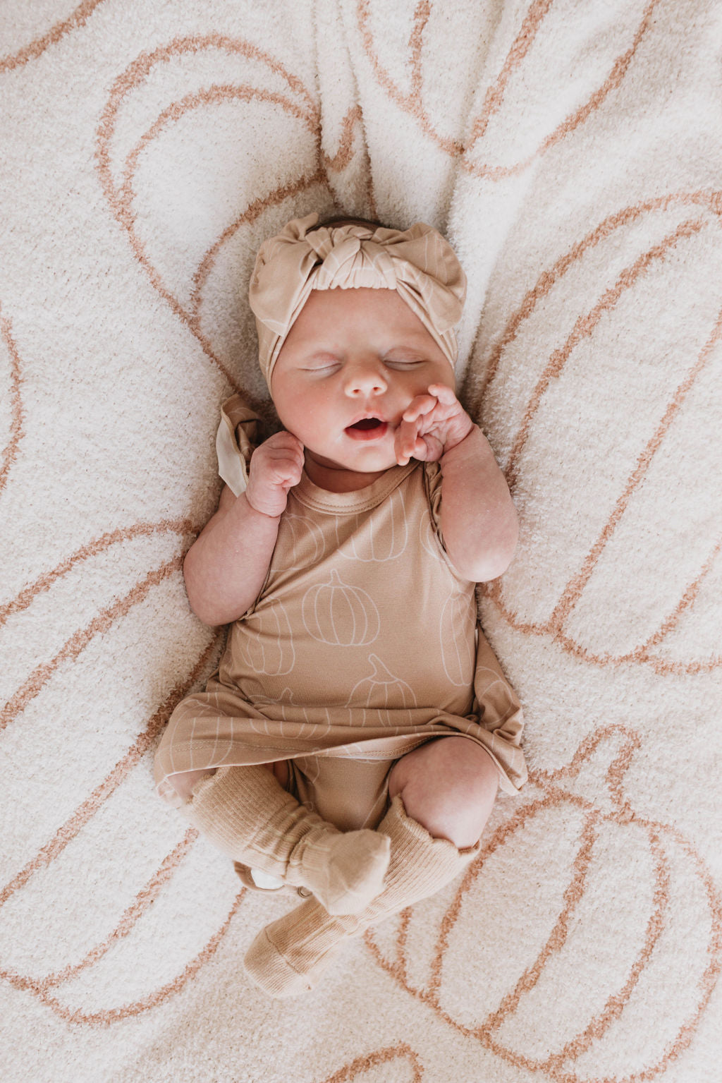 Forever French Bamboo Ruffle Romper - Pumpkin Pie