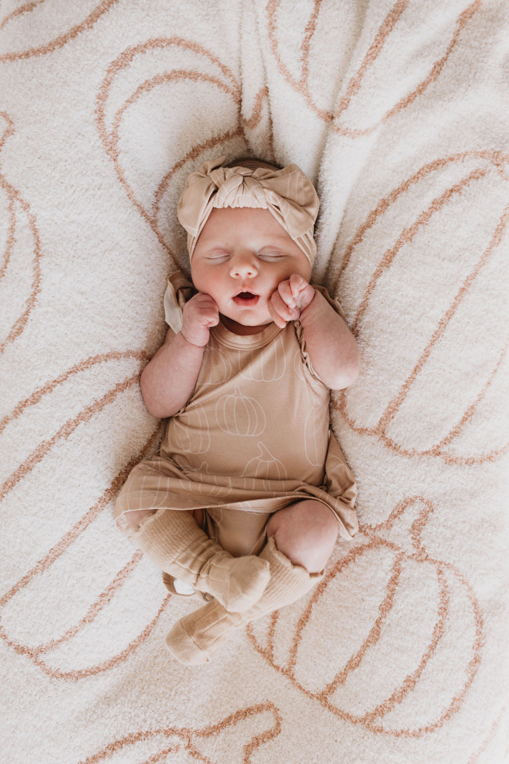 Forever French Bamboo Ruffle Romper - Pumpkin Pie