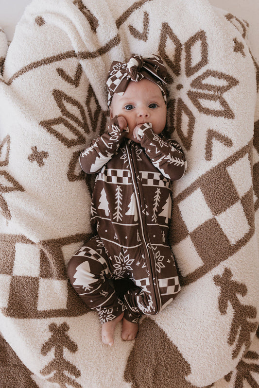 Forever French Bamboo Romper - Forever Fair Isle