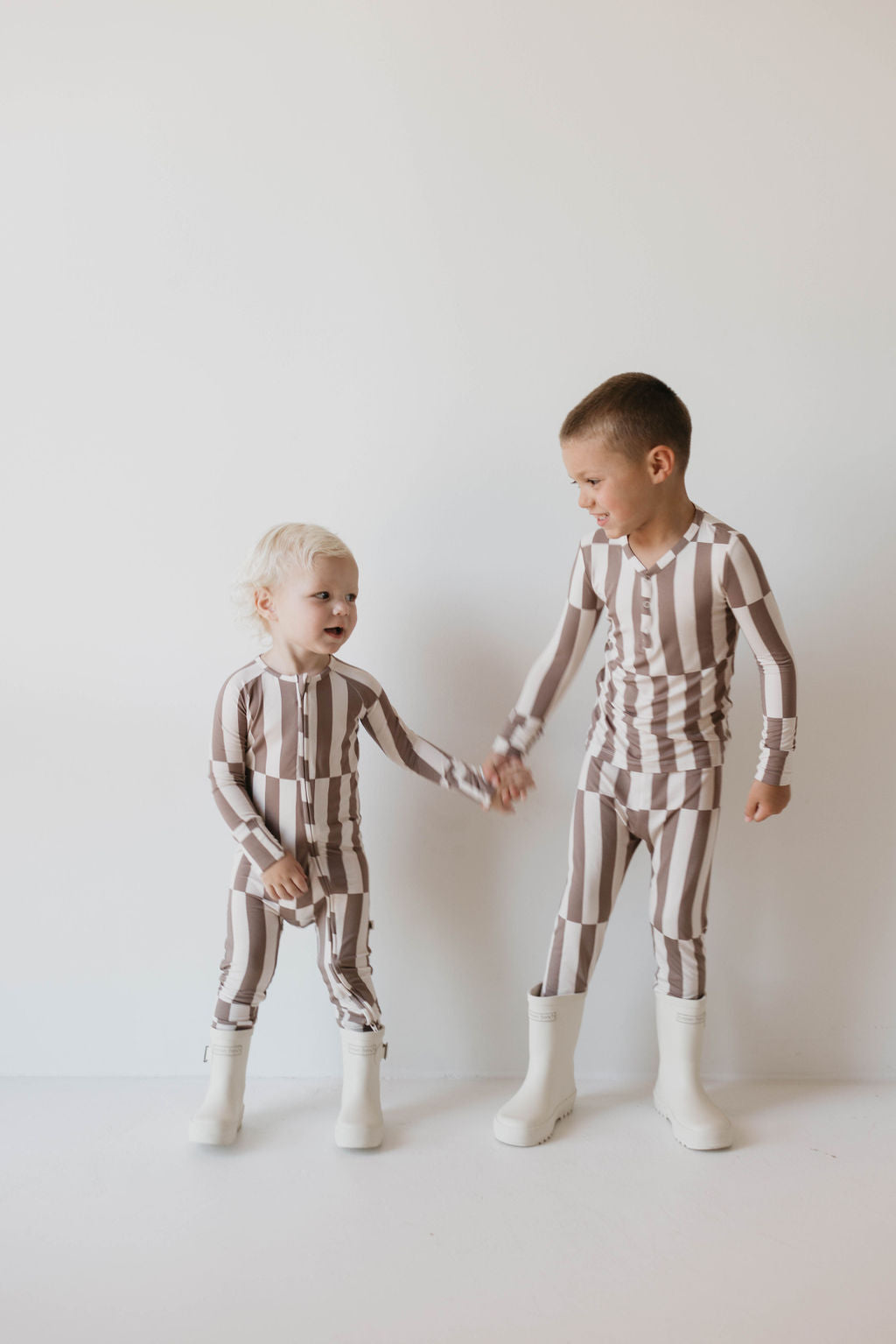 Forever French Bamboo Zip Romper - Tile Stack