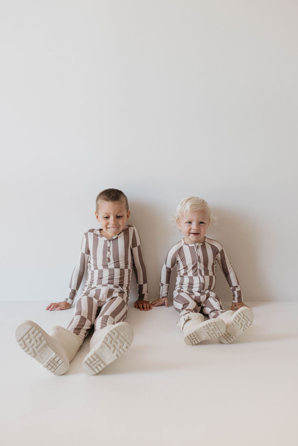 Forever French Bamboo Zip Romper - Tile Stack