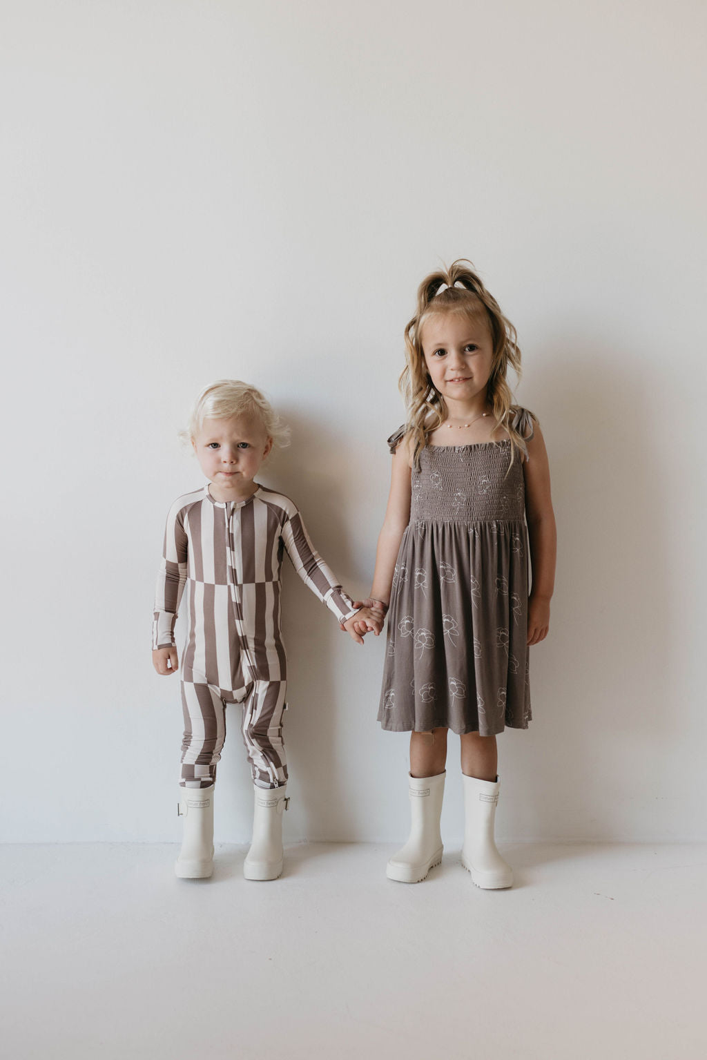 Forever French Bamboo Zip Romper - Tile Stack