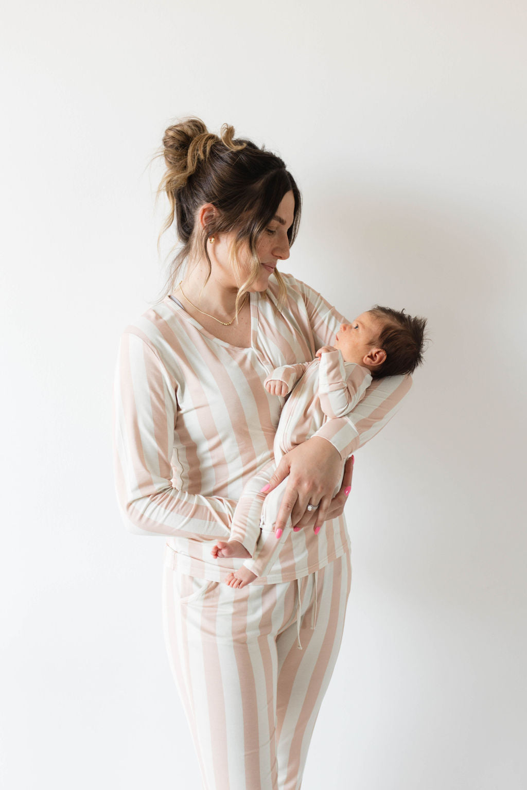 Forever French Bamboo Zip Pajamas - Candy Stripe