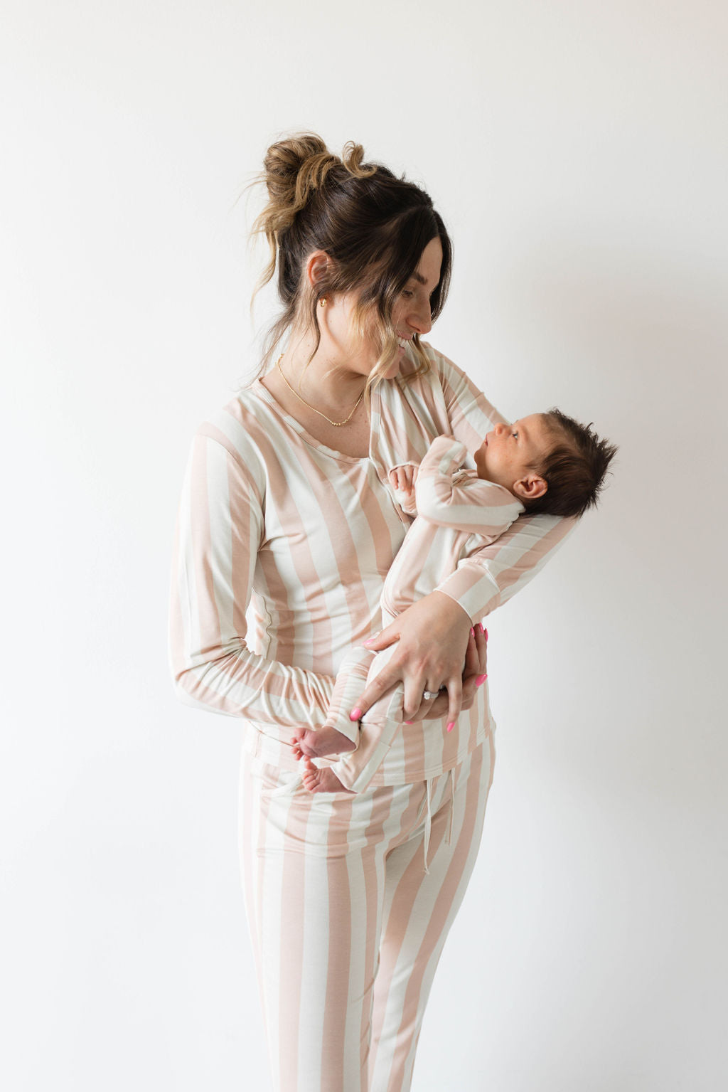 Forever French Bamboo Zip Pajamas - Candy Stripe