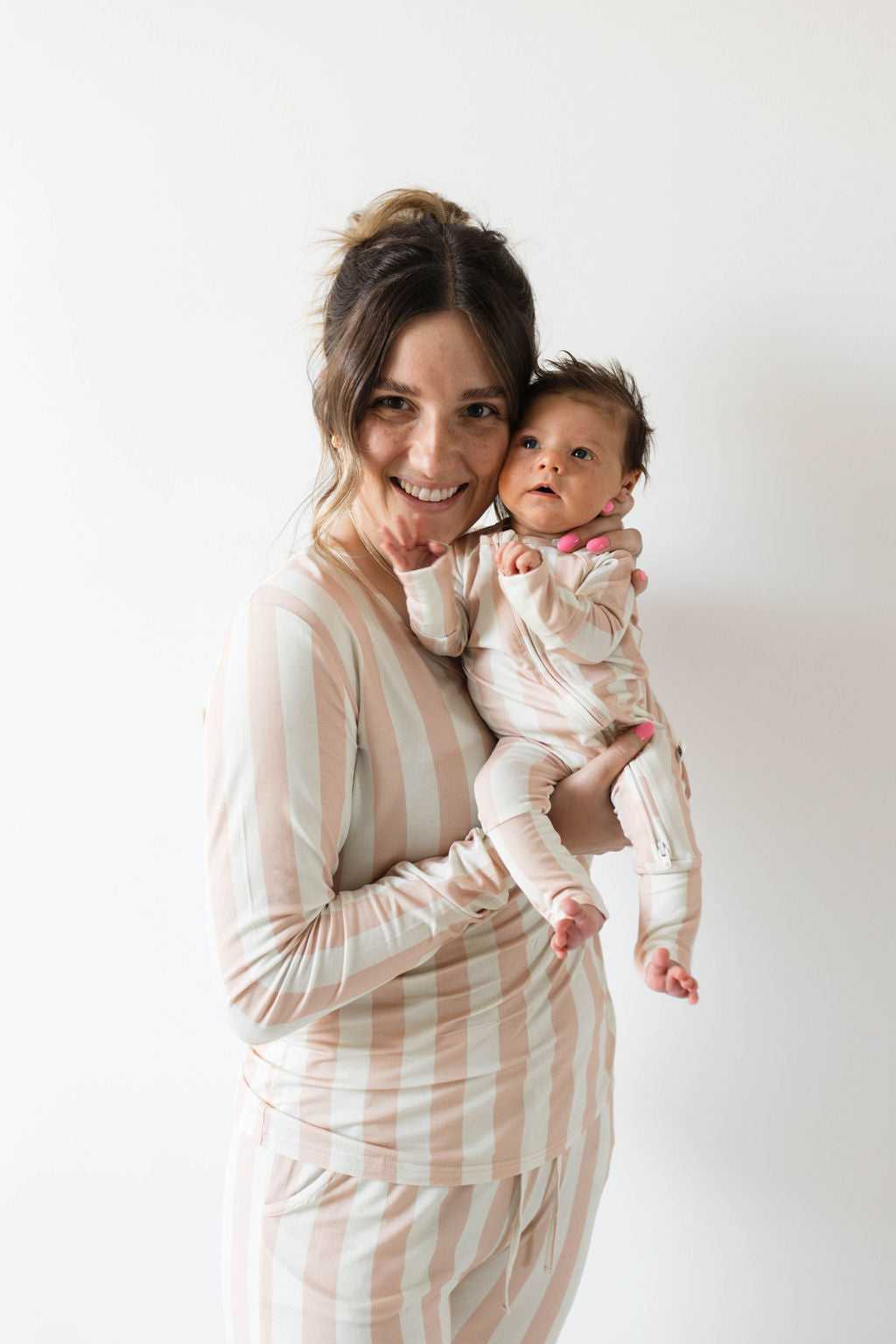 Forever French Bamboo Zip Pajamas - Candy Stripe