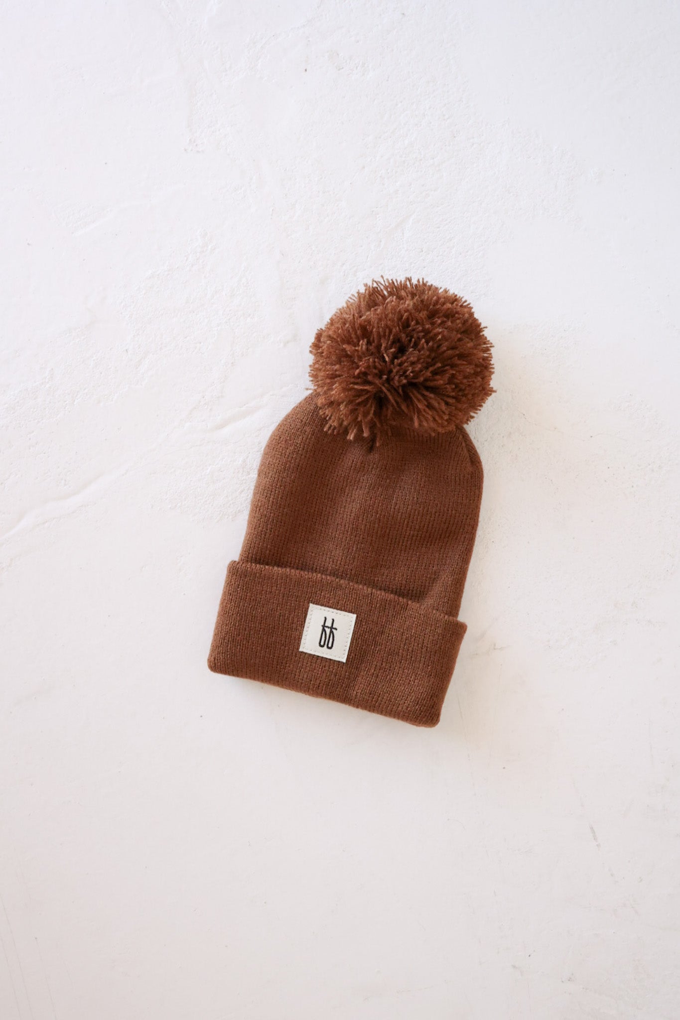 Forever French Knit Pom Top Beanie - Chestnut