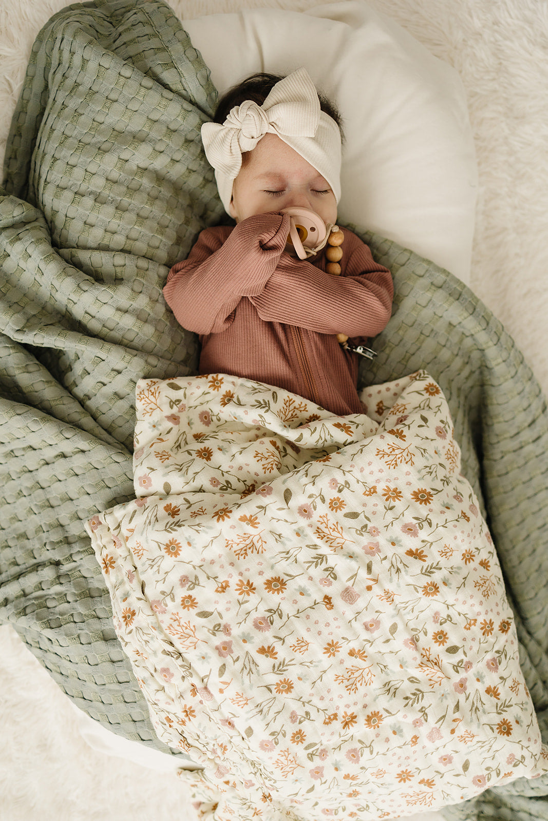 Mebie Baby Muslin Swaddle - Meadow Floral