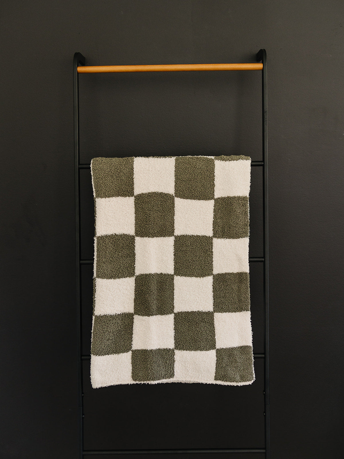 Mebie Baby Plush Blanket - Green Checkered