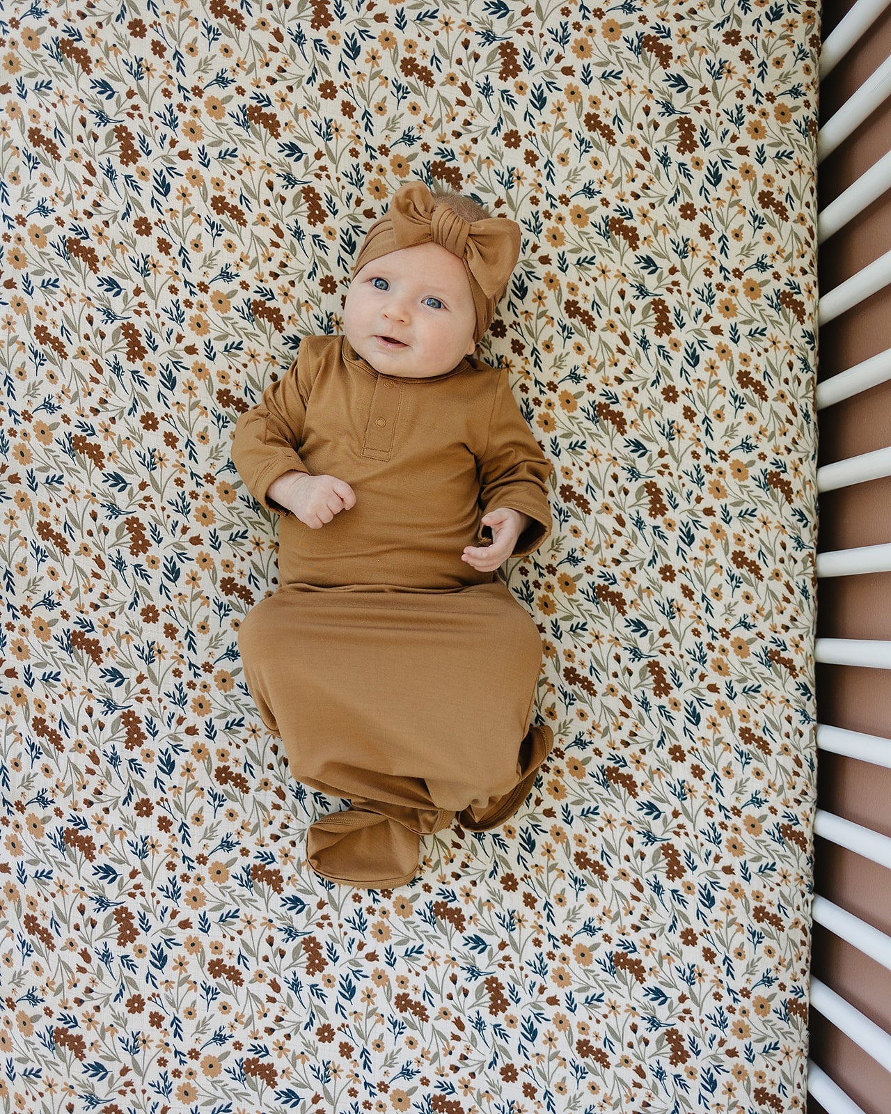 Mebie Baby Bamboo Knot Gown - Mustard