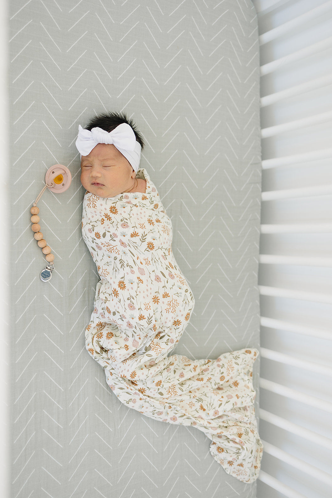 Mebie Baby Muslin Swaddle - Meadow Floral