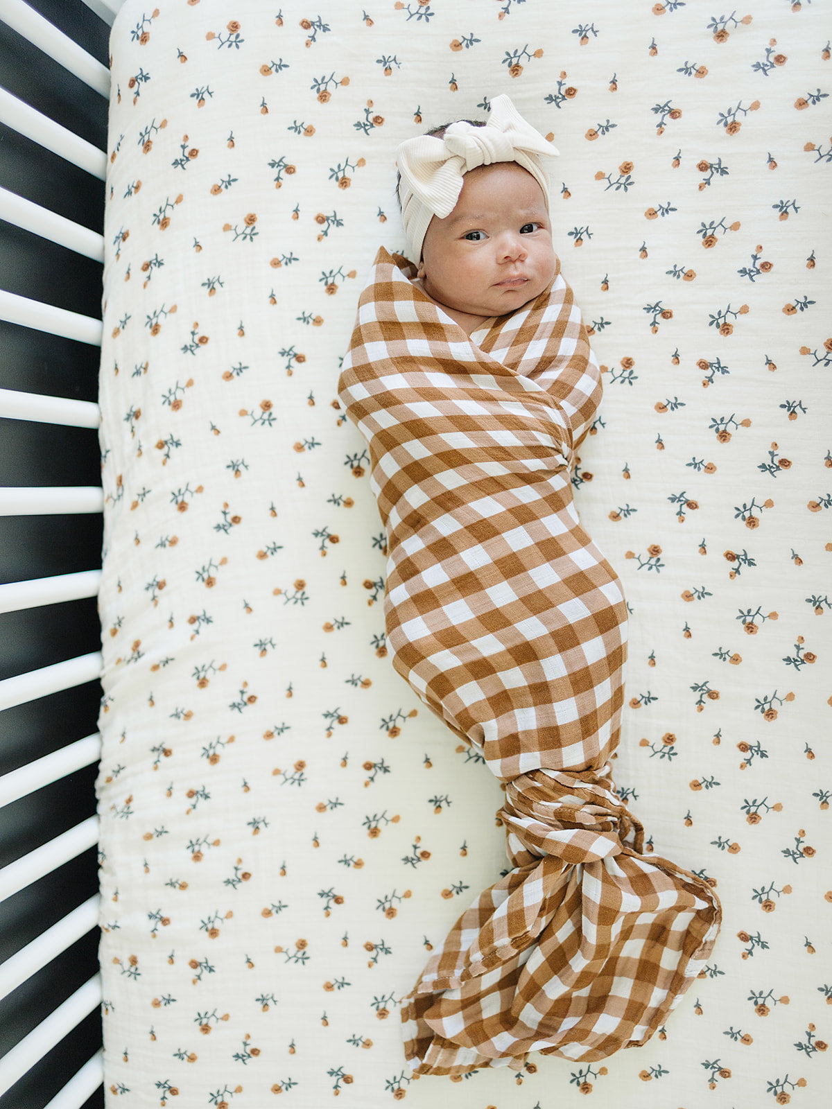 Mebie Baby Muslin Swaddle Blanket - Gingham