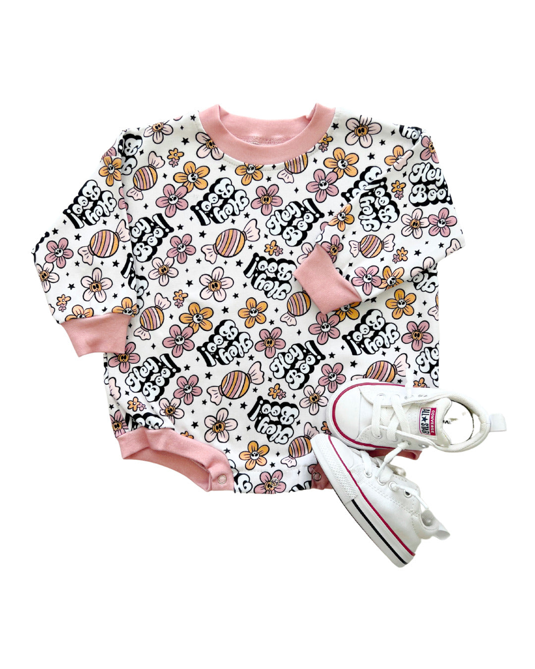 LPK Bubble Romper - Hey Boo