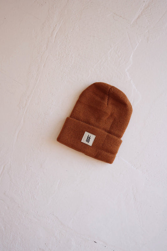 Forever French Knit Beanie - Rust