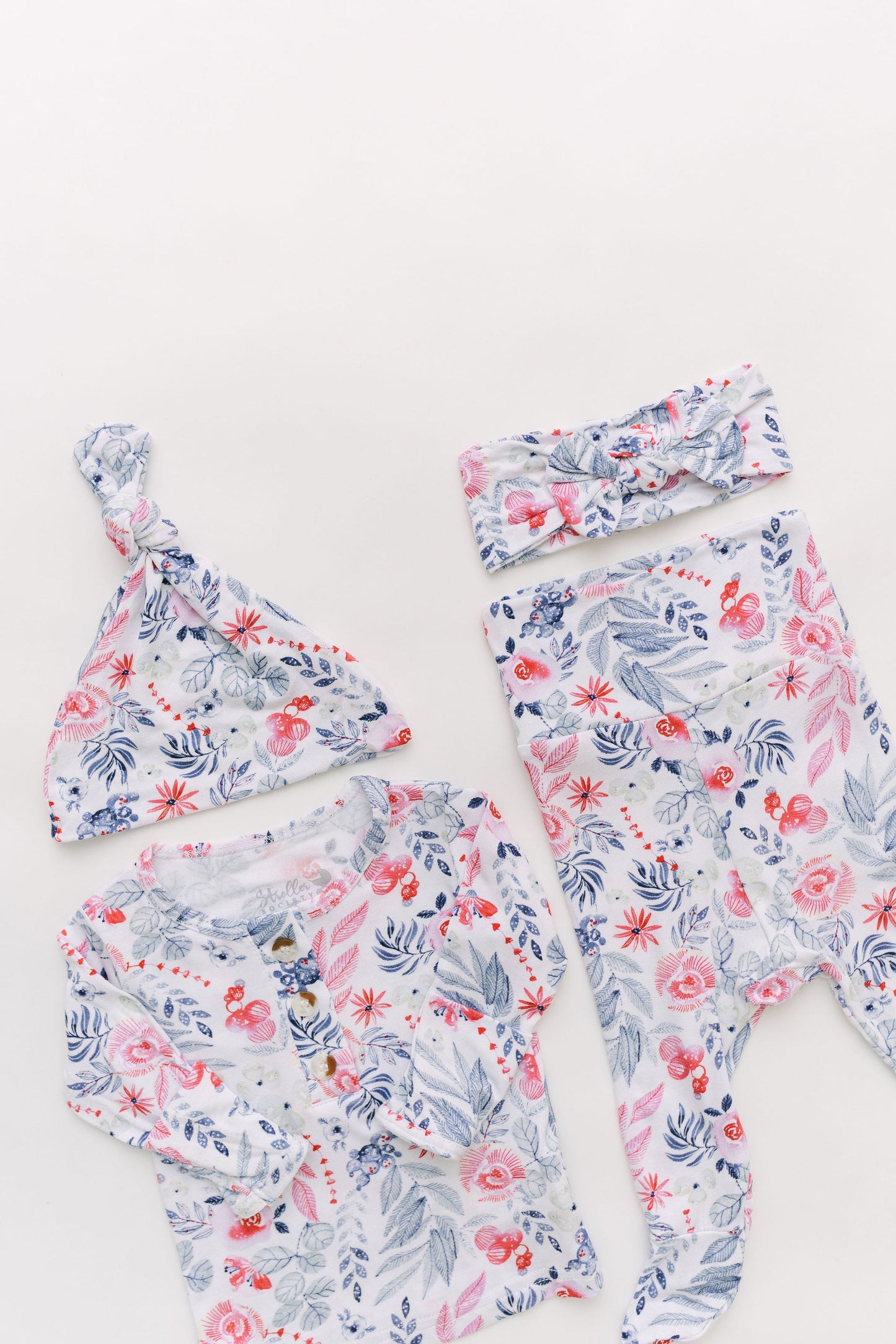 Stroller Society Top + Bottom Set - Bloom