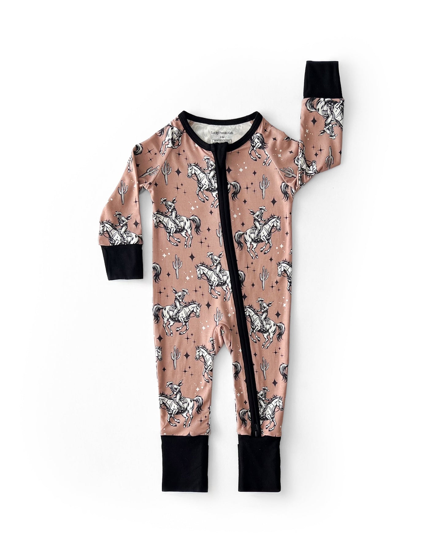 LPK Bamboo Zip Romper - Desert Cowboy