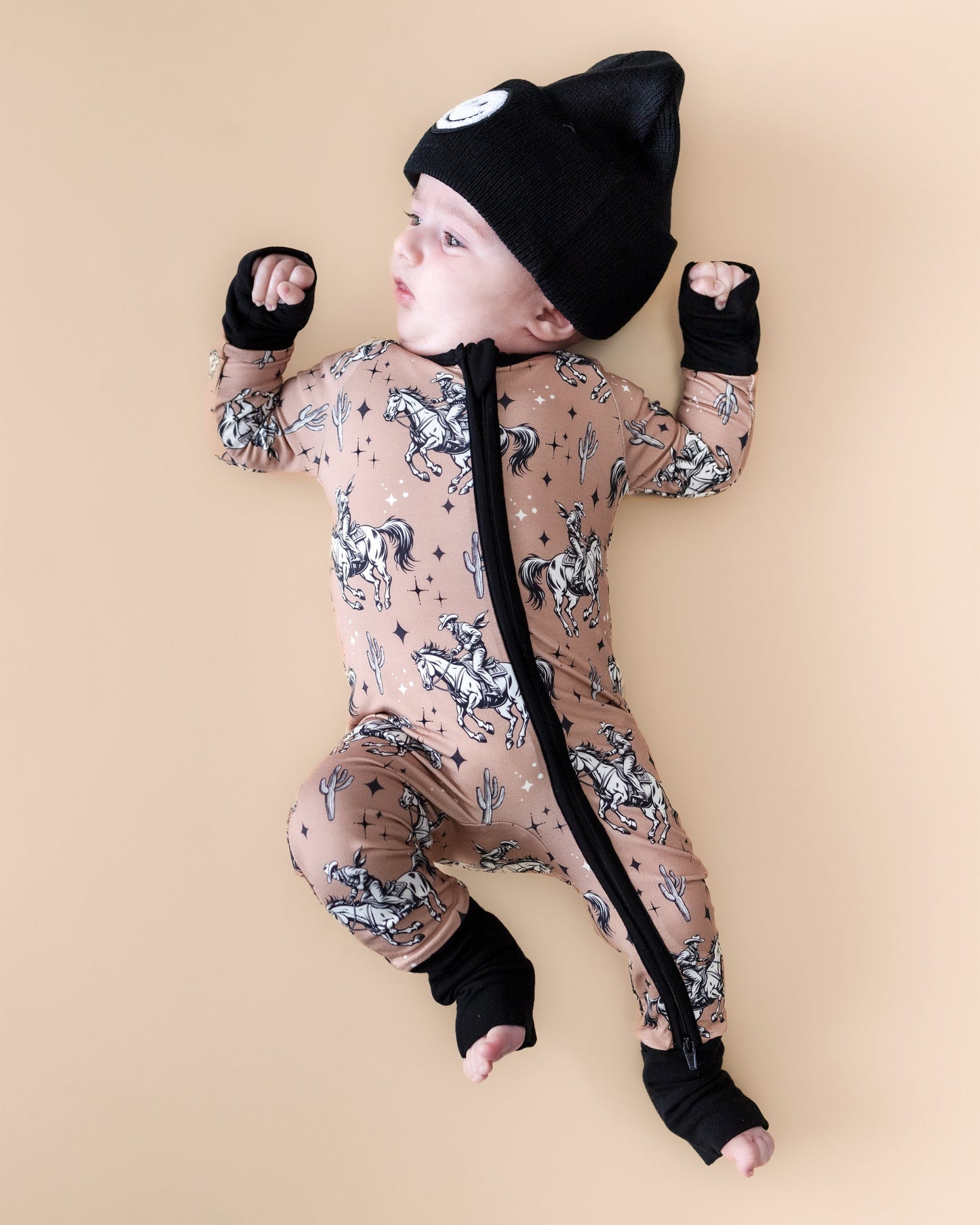 LPK Bamboo Zip Romper - Desert Cowboy