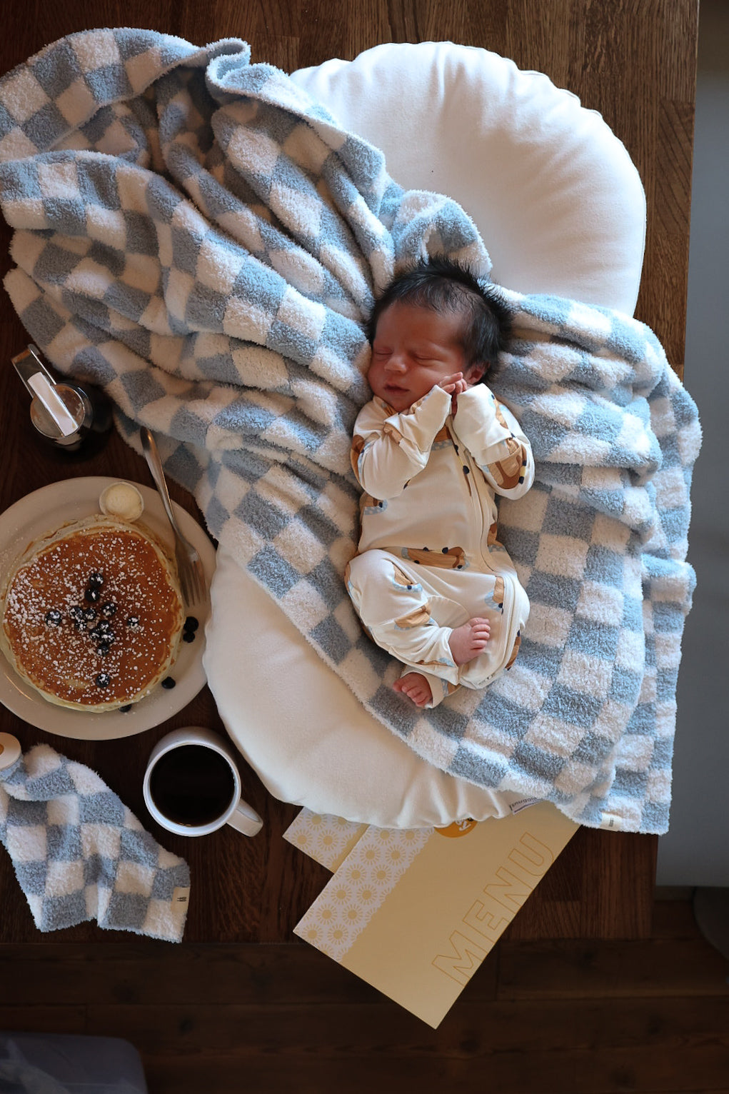 Forever French Plush Blanket - Morning Check