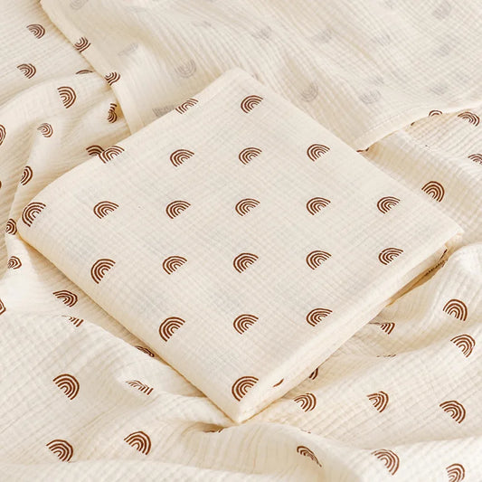 Muslin Swaddle Blanket - Rainbows