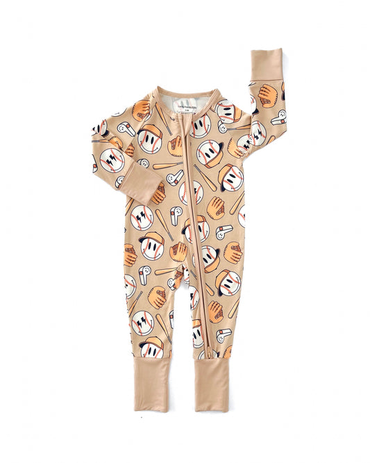 LPK Bamboo Zip Romper - Cool Catch