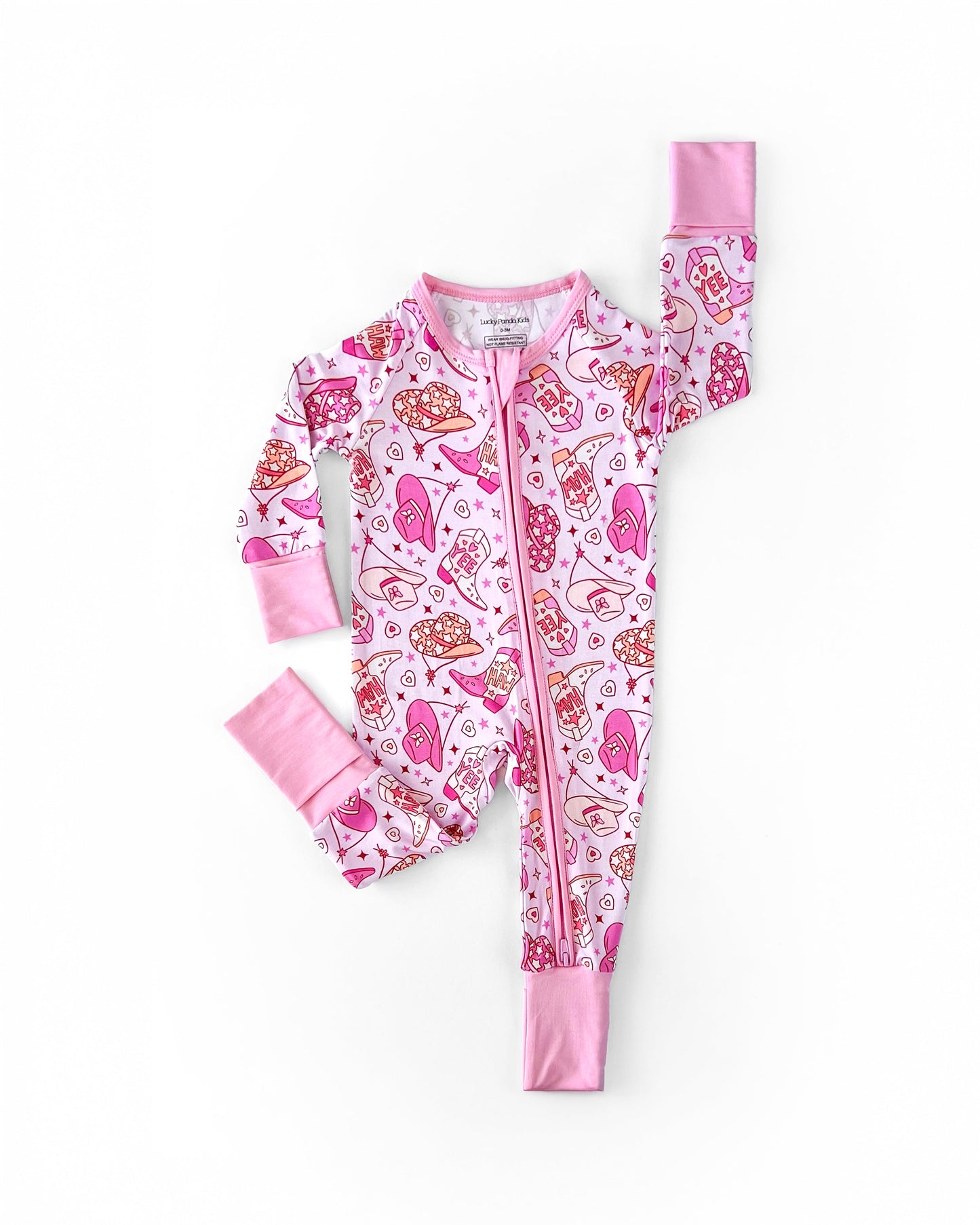 LPK Bamboo Zip Romper - Cowgirl